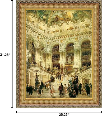 Design Toscano Le Couloir de l'Opera Canvas Replica Painting: Medium in Saudi Arabia