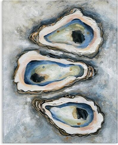 Stupell Industries Oyster Bar Trio Canvas Wall Art, design by Carol Robinson, 40 x 30 in Saudi Arabia