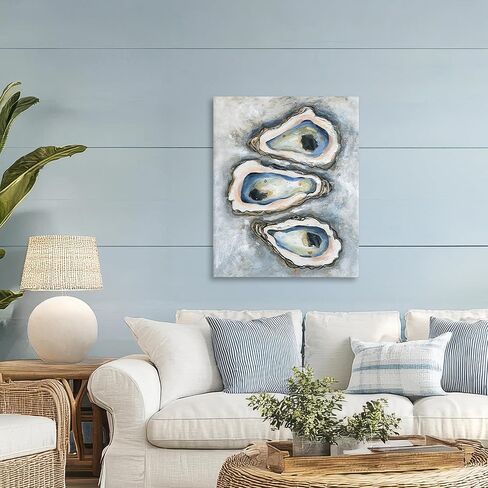 Stupell Industries Oyster Bar Trio Canvas Wall Art, design by Carol Robinson, 40 x 30 in Saudi Arabia