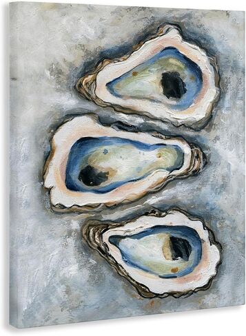 Stupell Industries Oyster Bar Trio Canvas Wall Art, design by Carol Robinson, 40 x 30 in Saudi Arabia