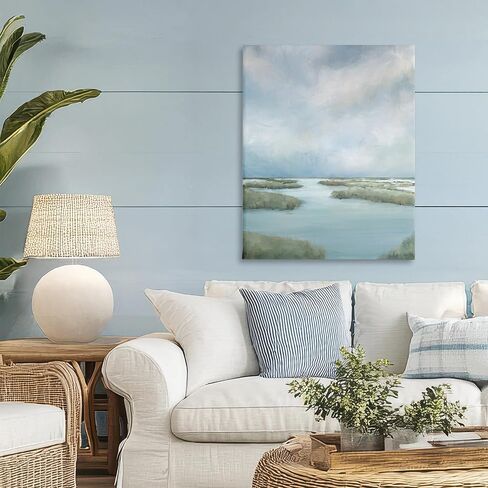 Stupell Industries Hazy Marsh Land View Canvas Wall Art, design by Leah Noel Art, 30 x 24 in Saudi Arabia