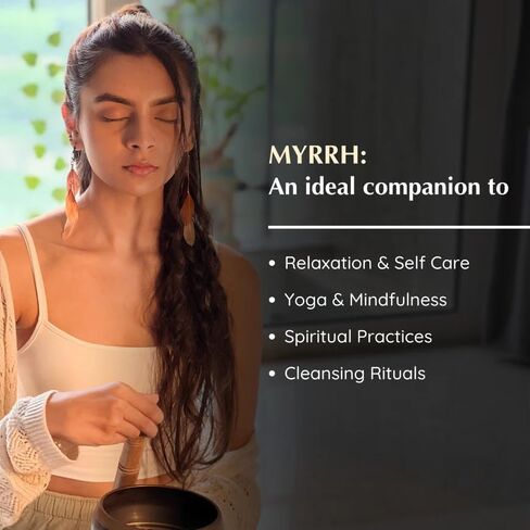 Commiphora Myrrha Incense Bricks & Tree of Life Exotic Burner by Aromafume | 2 Trays x 9 Bricks | Commiphora Myrrha Natural Incense from East Africa | Low-Smoke & Non-Toxic in Saudi Arabia