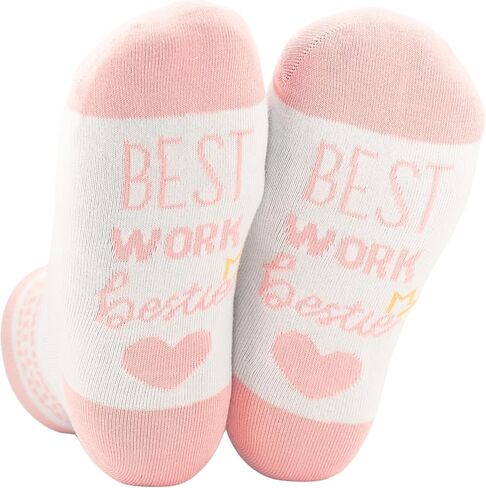 جوارب InnoBeta Work Bestie Gifts للنساء، هدايا العمل Bestie لزملاء العمل، جوارب طاقم مقاس واحد in Saudi Arabia
