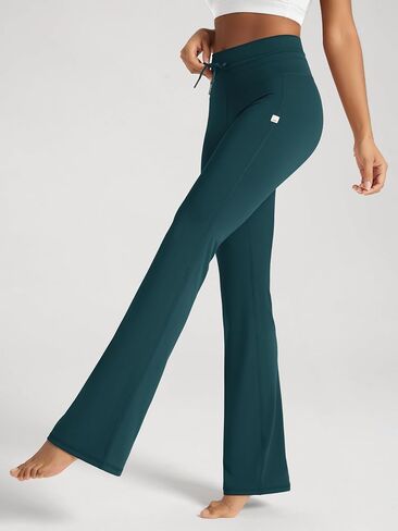 ODODOS Women's Drawstring Tie Flared Pants High Waist Bootcut Workout Yoga Pants - 30" / 32" Inseam in Saudi Arabia