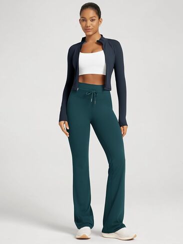 ODODOS Women's Drawstring Tie Flared Pants High Waist Bootcut Workout Yoga Pants - 30" / 32" Inseam in Saudi Arabia