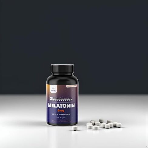 Melatonin 6mg Fast Dissolve Tablets – Natural Berry Flavor, 100 Count – Extra Strength Sleep Support for Adults – Non-Habit Forming, 100-Day Supply | Zealthy Life in Saudi Arabia