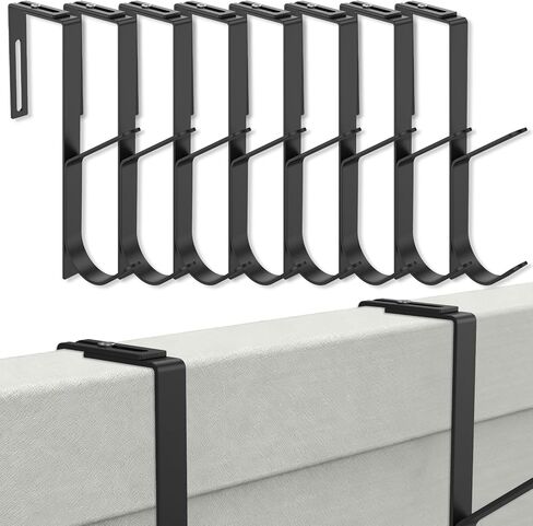 4 Pcs Cubicle Hooks Sturdy Metal Cubicle Wall Hooks Adjustable Hangers with Screwdriver Space Saving Cubicle Fabric Hooks for Hanging Clothes Hats Towels in Saudi Arabia