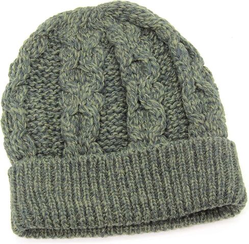 Aran Crafts One Size Irish Cable Knitted Honeycomb Hat (100% Merino Wool) in Saudi Arabia