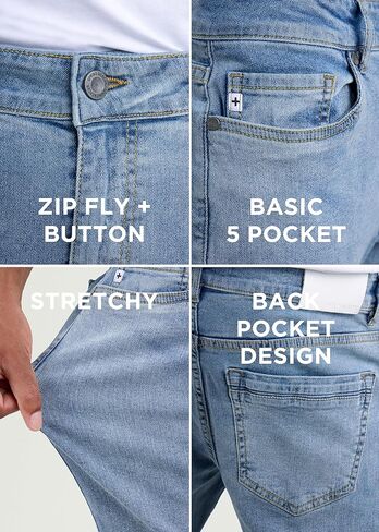 Mens Smp-94332-slim Fit Jeans Pants in Saudi Arabia