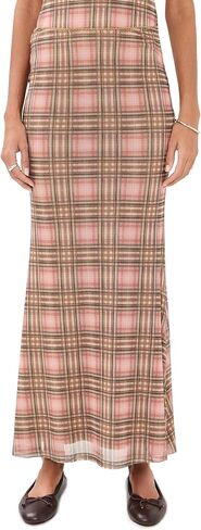 Another Girl Women's Mesh Print Skirt in Saudi Arabia
