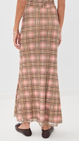 Another Girl Women's Mesh Print Skirt in Saudi Arabia