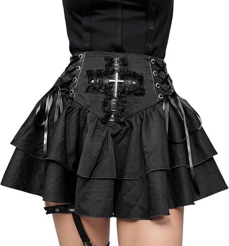 Goth Skirts for Women Punk Grunge Rave Emo Y2k Vintage Halloween in Saudi Arabia