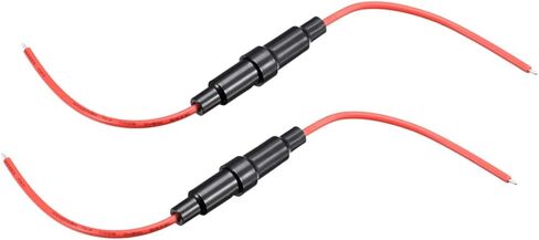 uxcell Inline Screw Type Fuse Holder 16 Gauge AWG 2Pcs for 6mm x 30mm Tube Fuse in Saudi Arabia