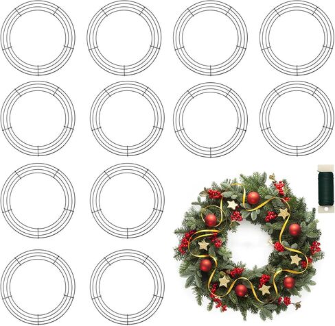 12 Pack 12 Inch Metal Wreath Frame Wire Wreath Form for Crafts Christmas Decoration in Saudi Arabia