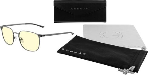 نظارات كمبيوتر GUNNAR - عدسات مونتري جونميتال عنبر غير لامعة - زرقاء تحجب الضوء ومضادة للوهج in Saudi Arabia