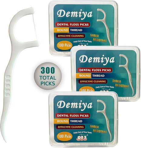 Floss Picks Travel Dental Floss Picks 40 Count Professional Flossers for Adult Unflavored Flossing Sticks 4 Cases with Portable Case Durable Tooth Pick for Teeth Cleaning and Oral Care in Saudi Arabia