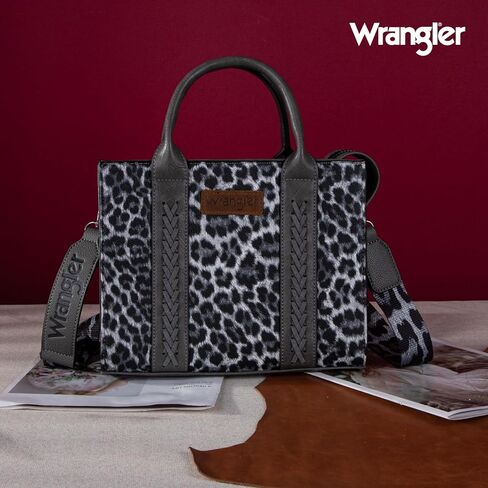 Wrangler Leopard Print Tote Bag and RFID Wallets Set for Women in Saudi Arabia