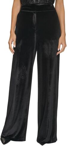 Calvin Klein Womens Wide Leg Hidden Closure Trouser Pant in Saudi Arabia