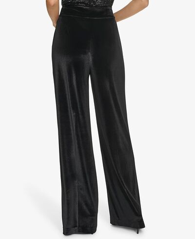 Calvin Klein Womens Wide Leg Hidden Closure Trouser Pant in Saudi Arabia