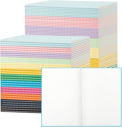 24 Pack Colorful Lined Notebooks for Writing, Journals Bulk, A5 Composition Books, 8.3x5.5 Inch, 60 Pages, 30 Sheets Sketchbooks for Office School Travel Supplies (Lined-24 pack, 12 Colors) in Saudi Arabia