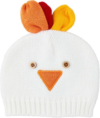 Mud Pie Baby Brown Crochet Turkey Hats; 0-6M in Kuwait