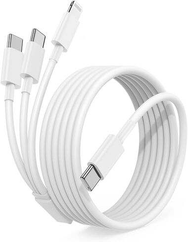 6Pack iPhone Car Charger Cord 3FT[Apple MFi Certified],USB A to Lightning Cable Original Apple Carplay Charging Cord 3 Feet, USB Charging Cable 3 Feet for iPhone 14/13/12/11 Pro Max/XS/XR/X/8/7Plus in Kuwait
