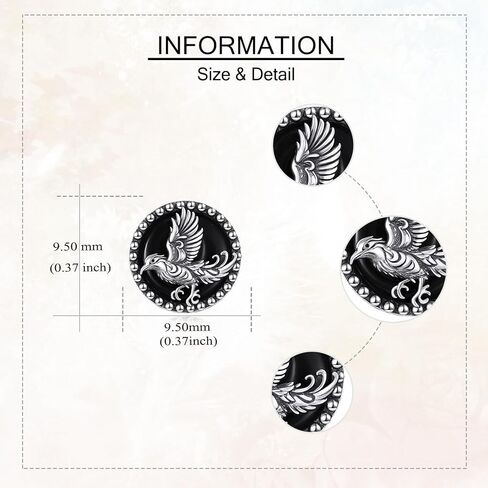 Black Onyx Stud Earrings S925 Sterling Silver Mountain Wave/Raven Earrings Round Black Stone Jewelry For Women Female in Saudi Arabia