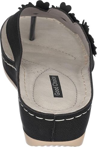 GC Shoes Women's Wedge Sandals, Low Heel Casual Summer Platform w/Arch Support, Thong Slide Comfort Wedges, Ammie in Saudi Arabia