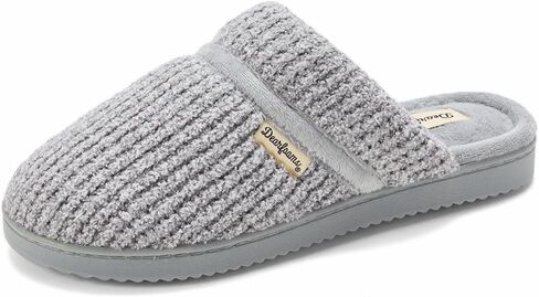Dearfoams womens Serena Memory Foam Chenille Scuff House Shoe Slipper in Saudi Arabia