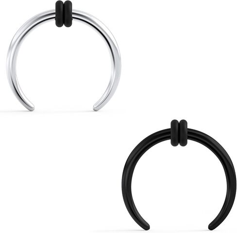 Jenxnjsjo 16/14/12/10/8/6/4/2g Septum Stretching Pincher Kit Nose Ear Gauge Rings Piercing Jewelry for Women Men in Saudi Arabia