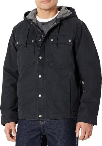 Amazon Basics Men's Insulated Relaxed Fit Hooded Workwear Jacket in Saudi Arabia