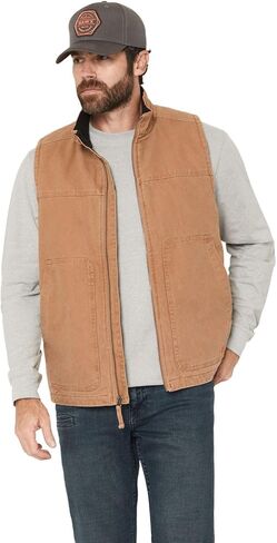 سترة رجالية من قماش البطة الصلبة مبطنة بالصوف من النحاس الصدأ مقاس متوسط ​​US in Kuwait