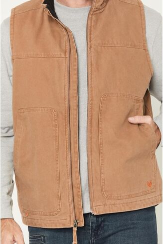 سترة رجالية من قماش البطة الصلبة مبطنة بالصوف من النحاس الصدأ مقاس متوسط ​​US in Kuwait