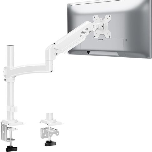 Dual Monitor Stand for Desk, Taller Monitor Arms for 2 Screens up to 32 inch, Ergonomic Adjustable Gas Spring Double Computer Monitor Mount, Holds 4.4-22lbs, VESA 75/100mm, Black, Freelift in Saudi Arabia