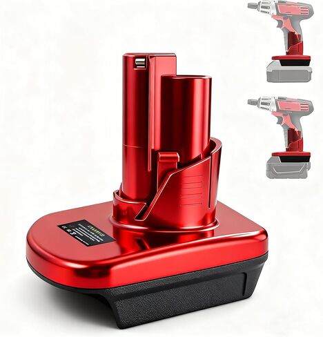 DM20M12 Adapter for Milwaukee M12 12V Power Tools, Battery Adapter Convert for Dewalt 20V & for Milwaukee 18V Li-ion Battery to for Milwaukee M12 12V Power Tools in Kuwait