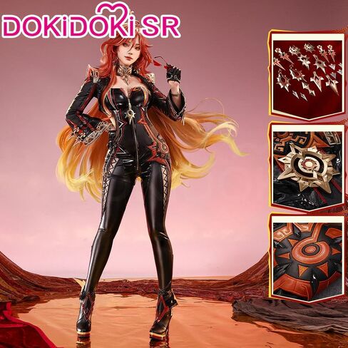 KIRA KIRA Genshin Mavuika Cosplay Costume Doki-SR Game Genshin Natlan Pyro Archon Mavuika Cosplay Halloween Costume Outfits (XXL) in Saudi Arabia
