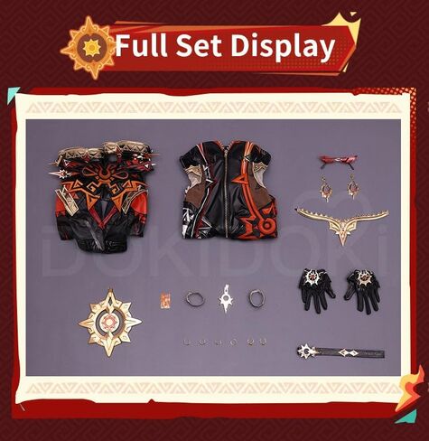 KIRA KIRA Genshin Mavuika Cosplay Costume Doki-SR Game Genshin Natlan Pyro Archon Mavuika Cosplay Halloween Costume Outfits (XXL) in Saudi Arabia