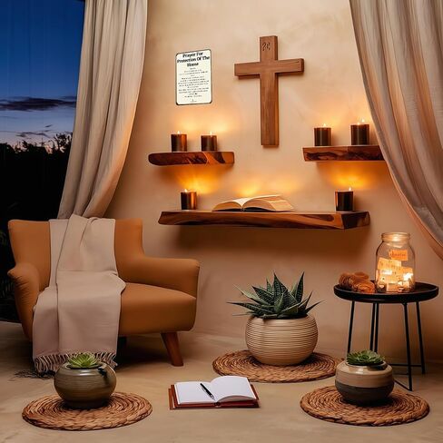 Funnysign Christian Gifts Prayer for Protection of The Home Religious Tin sign for Home Church Prayer Room Office Chapel Decor 8x12 Inch(3987) in Kuwait