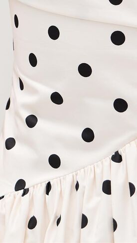 Self Portrait Women's Cream Polka Dot Cotton Midi Dress in Saudi Arabia