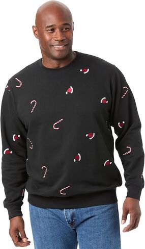 KingSize Men's Big & Tall Graphic Fleece Sweatshirt in Saudi Arabia