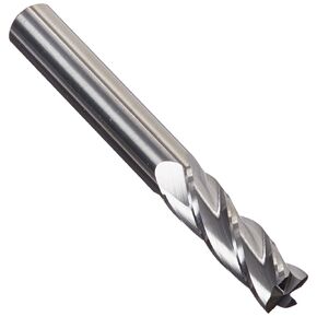 Kodiak Cutting Tools KCT136497 USA Made Solid Premium Carbide End Mill, Long, 4 Flute, 3/8" Shank, 1-1/8" Length of Cut, 3" Overall Length, 3/8" Diameter