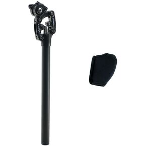 SR Suntour SP12 NCX Suspension Seat Post with Protective Cover 27.2X350mm,Black, VK2350