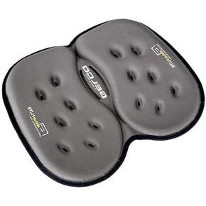 G Seat LITE Travel Gel Foam Cushion Back Pain, Sciatica, Pressure Relief |Relieves Tailbone Discomfort, Promote Healthy Posture| Ergonomic Comfort | Car, Commute, Airplane and Travel Comfort - Gray