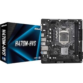 ASRock H470M-HVS DDR4 2933MHz 10th Gen Intel® Core™ Processors (Socket 1200) 4 USB 3.2 Gen1 HDMI D-Sub