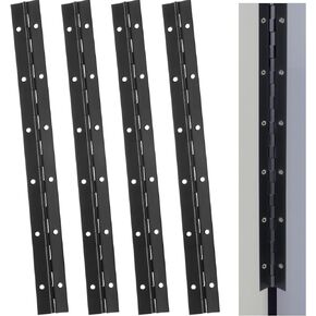 anjetan 4 قطع مفصلات البيانو المستمرة، مفصلات من الفولاذ المقاوم للصدأ شديدة التحمل مقاس 12 بوصة مع برغي، مفصلات قارب البيانو، مفصل باب خزانة قابل للطي in Kuwait