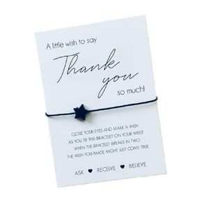 Gift to say thank you | Thank you so much wish bracelet | Gift of thanks | Thank you bracelet