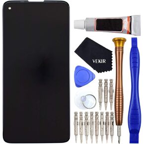 VEKIR XT2041 LCD Display Touch Digitizer Glass Screen Assembly Replacement for Motorola Moto G8 Power Black