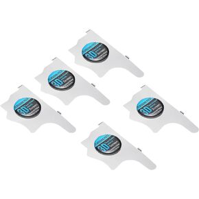 PATIKIL Flat Curved Spudger Pry Blade Professional Stainless Steel Metal 0.12mm Ultra Thin Pry Opening Tool for Mobile Phone Repair 5pcs