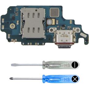 MMOBIEL Dock Connector Compatible with Samsung Galaxy S21 Ultra 2021 - Charging Port - Headphone Port/Microphone Replacement - Type C - Incl. Screwdrivers
