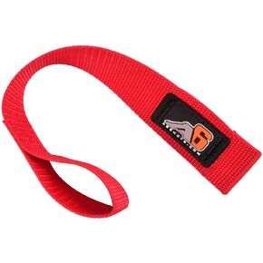 Agency 6 Winch Hook Pull Strap - RED - 1.5 INCH Wide - Heavy Duty - Made in The U.S.A